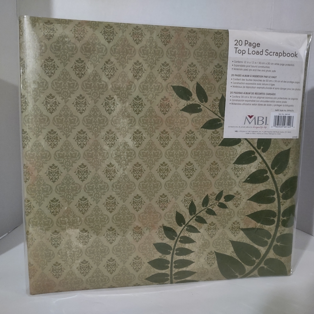 MBI 20 Page top load scrapbook photo album 12x12